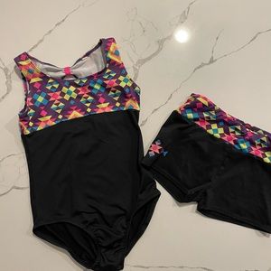 Girls Leotard and matching shorts
